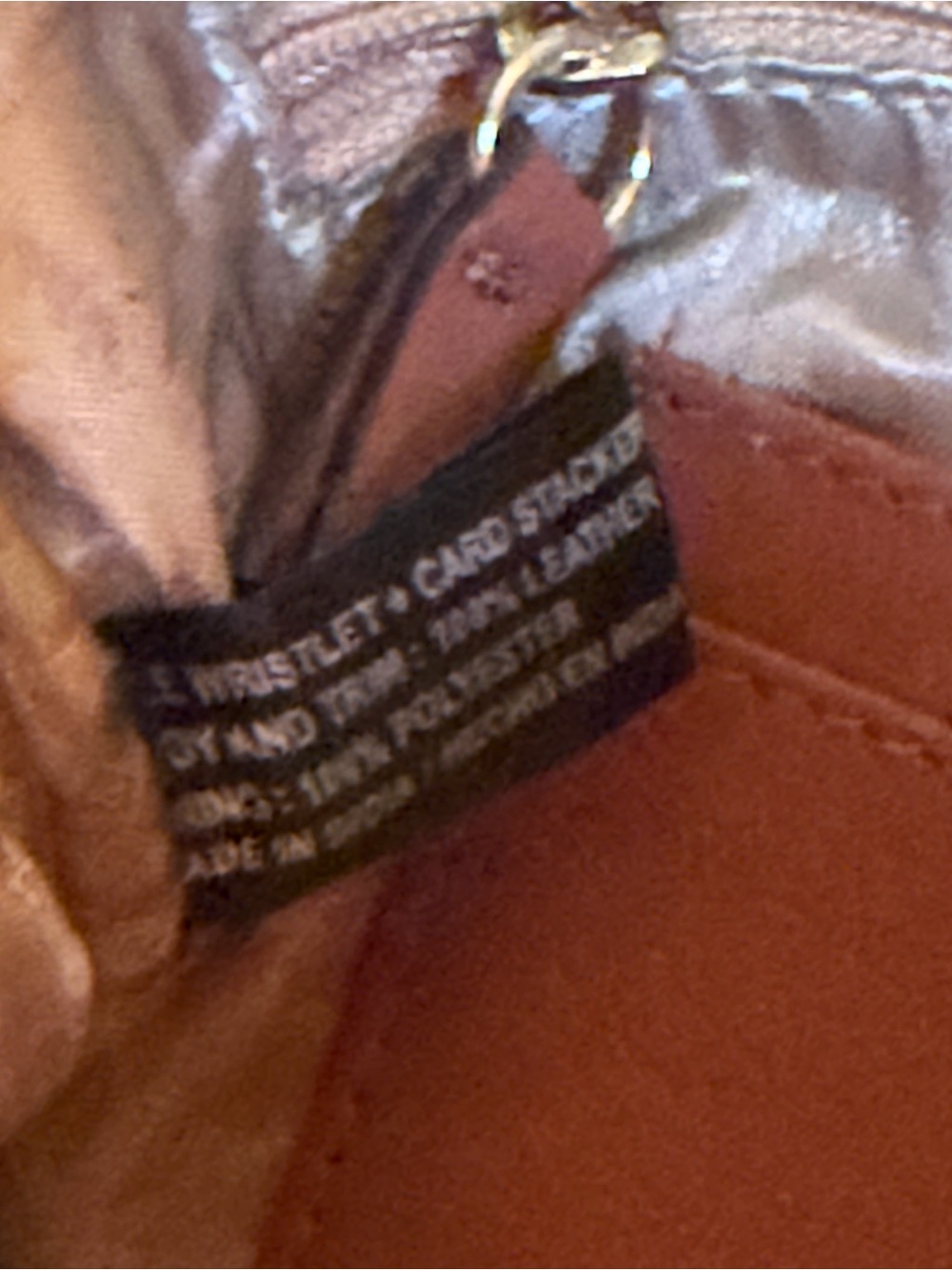 Lodis leather wristlet RFID wallet cognac color - Picture 7 of 16